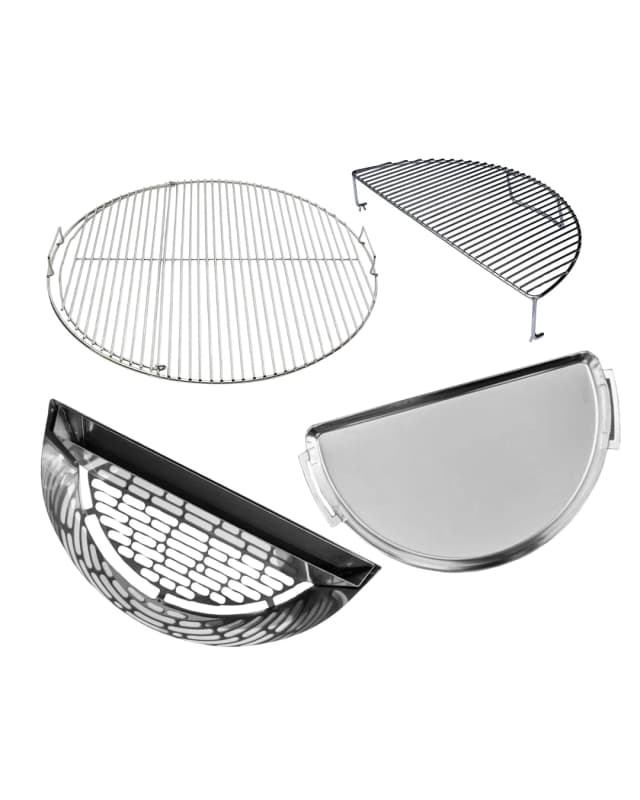 Deluxe Platinum Bundle — Slow 'N Sear® + Grate + Pan