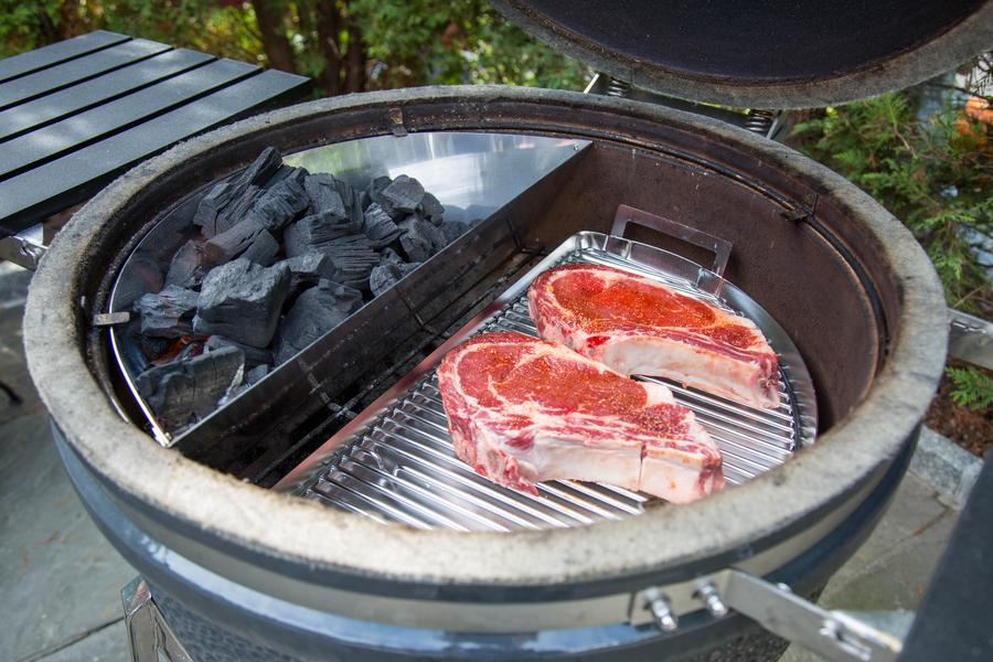 Drip 'N Griddle pan on grill